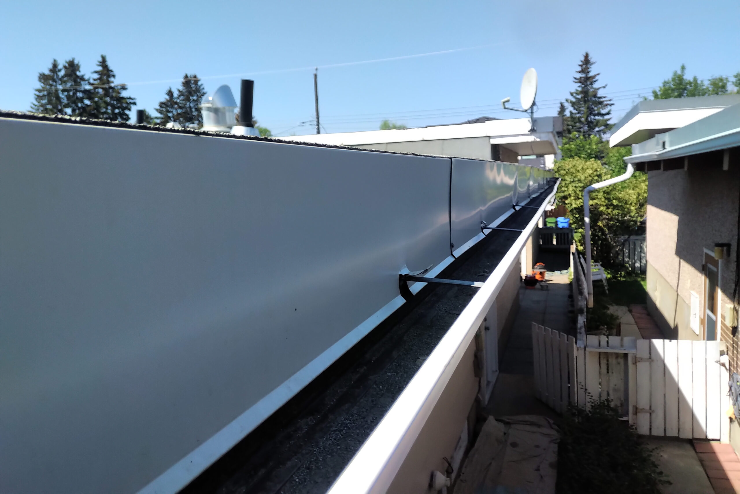 flat roofs and gutters